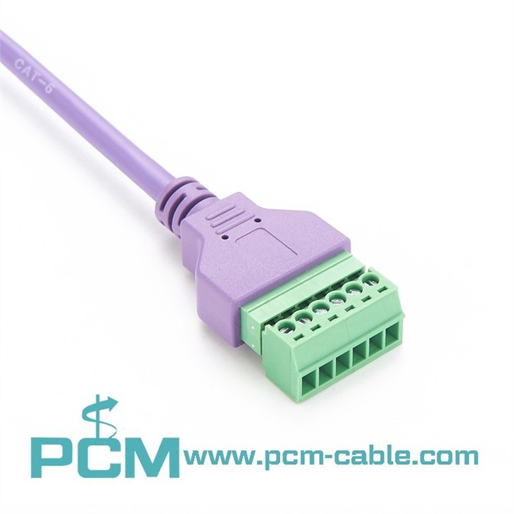 RJ45 To Screw Terminal 6 Pin Cable
