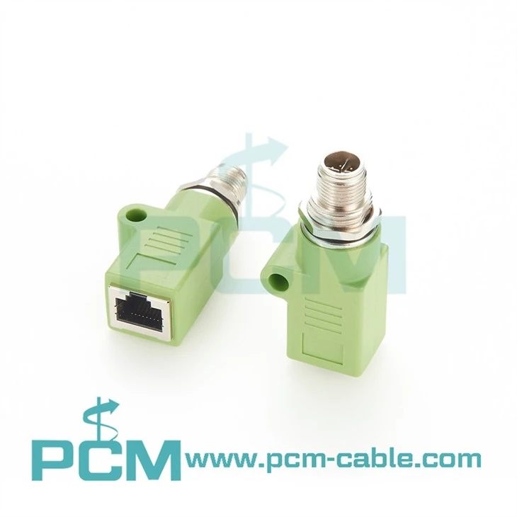 IndustrialNet M12 X-Code to RJ45 Coupler Adapter