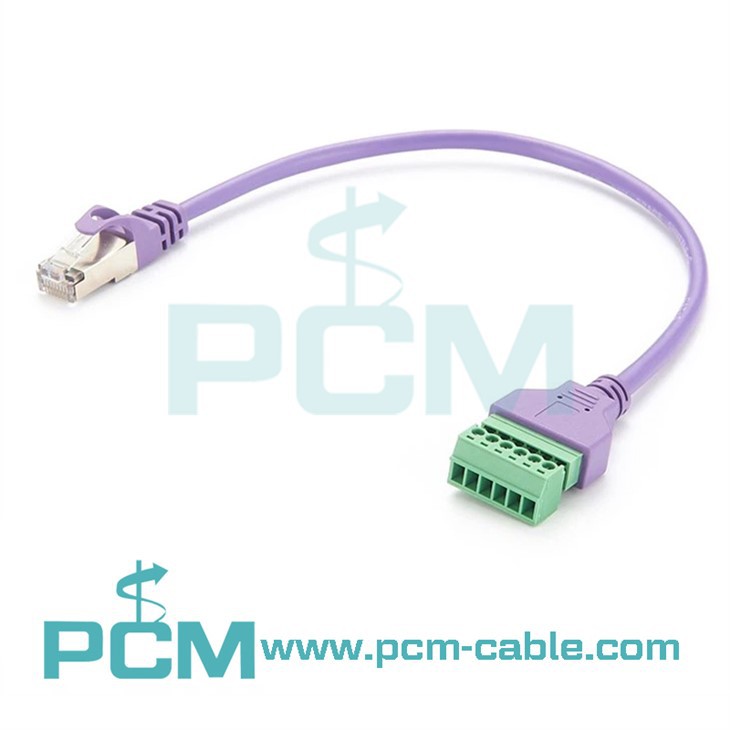RJ45 na vijačni priključek 6-pin kabel