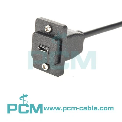 ECF Style Micro USB kabel za pritrditev na ploščo