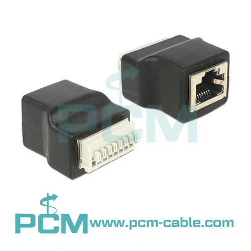 Ethernet RJ45 ženska vtičnica Push-in priključni blok