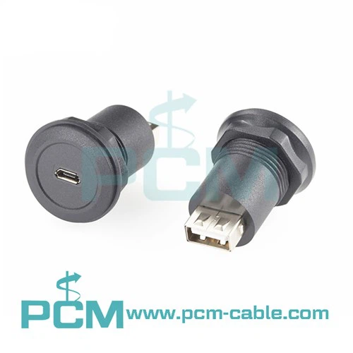 Okrogel adapter za pritrditev na ploščo iz mikro USB v USB