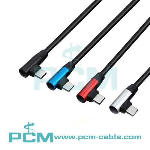 Kabel USB-C 3.1 GEN2 pod pravim kotom tipa C