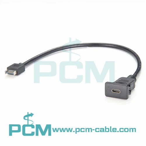 Kabel za pritrditev na ploščo USB C v kabel USB vrste E