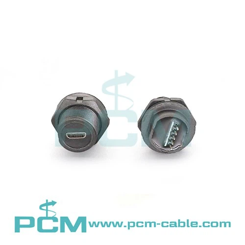 Vodotesen priključek USB Micro B IP67