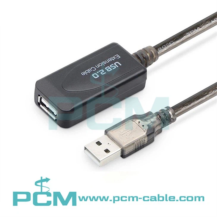 USB 2.0 Aktivni podaljšek kabla z ojačevalnikom