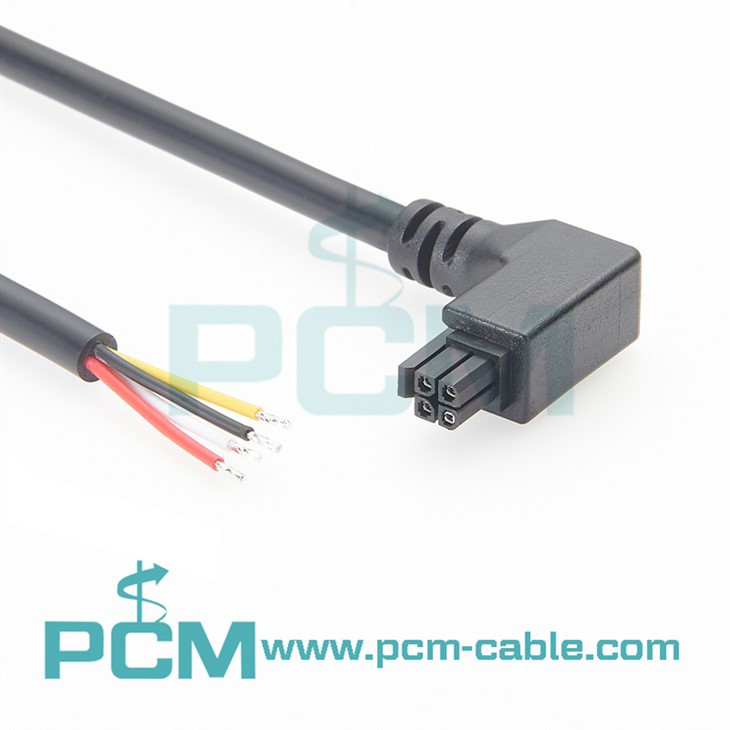 4 pin Micro-Fit down angle vertical exit cable assembly