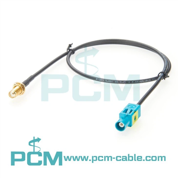 Fakra to SMA Female RG174 RF Coaxial Cable Radio Antenna Extension
