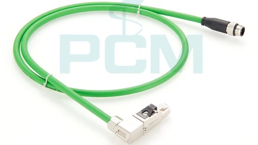 M12 to Right Angle Male RJ45 Profinet Ethernet Cable M12 to Right Angle Male RJ45 Profinet Ethernet Cable