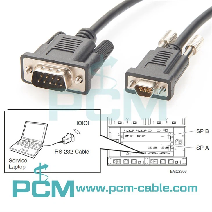 Micro DB9 v DB9 serijski kabel