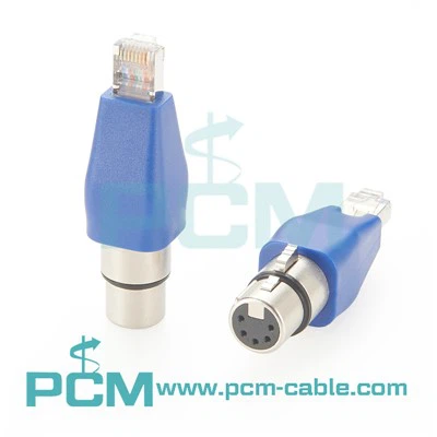 CAT5 CAT6 RJ45 Moški do 5 PIN DMX Adapter