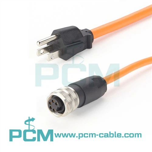 NEMA 5-15P na napajalni kabel s krožnim priključkom 7/8".