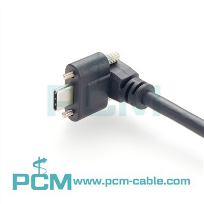 Stranski vijačni zaklep USB C kabel