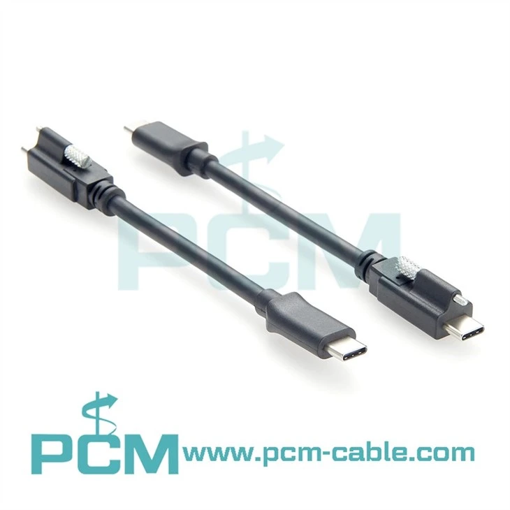 USB C Cable With Screws Lock